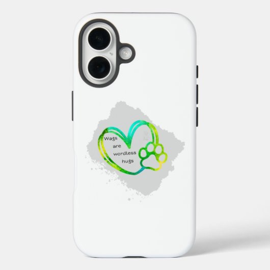 Coque iphone pour animaux domestiques - Style Coeu (Verso)