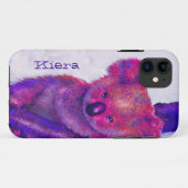 coque iphone pourpre de koala (Dos (Horizontal))