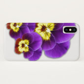 Coque iphone pourpre de pensée (Dos (Horizontal))