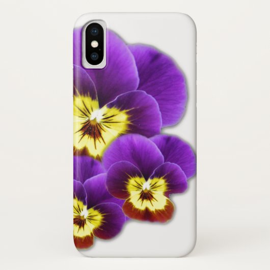 Coque iphone pourpre de pensée (Dos)