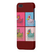 Coque iPhone Quatre canards colorés (Dos Gauche)