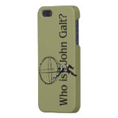 Coque iPhone Qui est John Galt ? cas iPhone5 (Dos Gauche)