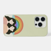 Coque iphone Rainbow Twins de charme (Verso Horizontal)