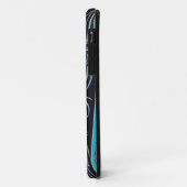 Coque iphone rayé de masque de Tiki (Dos/Gauche)