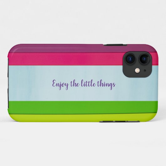 Coque iphone rayé multicolore Abstrait (Dos (Horizontal))