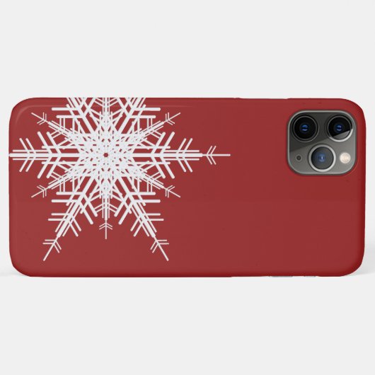 Coque iphone Red Snowflake (Dos (Horizontal))