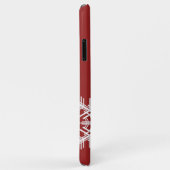 Coque iphone Red Snowflake (Dos/Droite)