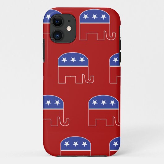 Coque iphone républicain d'éléphant (Dos)