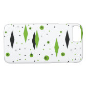 Coque iphone Retro Green Diamonds & Starburts (Dos (Horizontal))