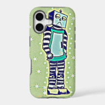 Coque iphone robot triste