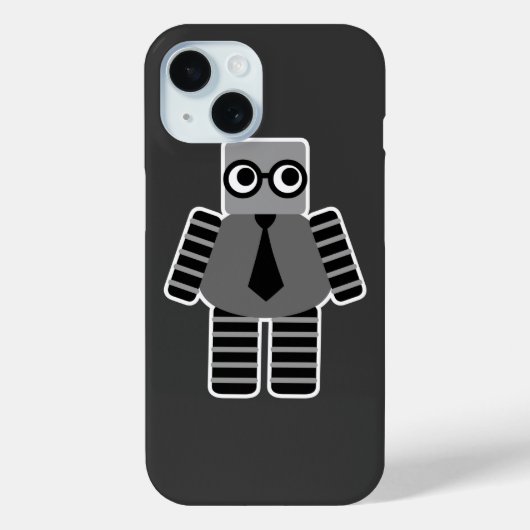 coque iphone robotique geek (Verso)