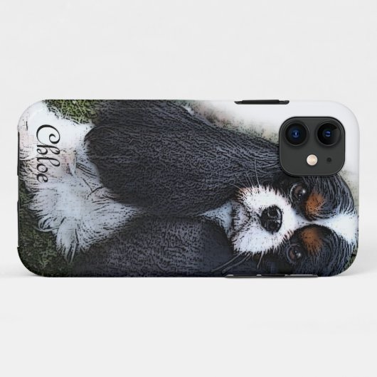 coque iphone, roi charles cavalier spaniel, iPhone (Dos (Horizontal))