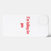 Coque iphone romantique "Je suis en train de tombe (Verso (horizontal))