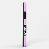 Coque iphone rose avec design de tennis (Dos/Droite)