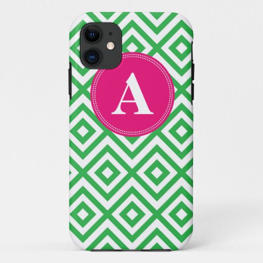 Coque iphone rose et vert de motif de très bon (Dos)