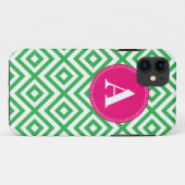Coque iphone rose et vert de motif de très bon (Dos (Horizontal))