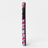 Coque iphone rose Glitz Zebra (horizontal) (Dos/Gauche)