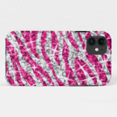 Coque iphone rose Glitz Zebra (horizontal) (Dos (Horizontal))