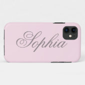 Coque iphone rose Macaron (Dos (Horizontal))