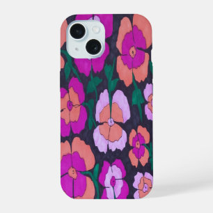 Coque iphone rose orange et noir