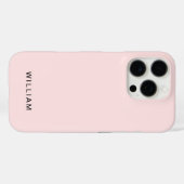 Coque iphone rose Pastel personnalisé avec personn (Verso (horizontal))