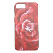 Coque iphone rose peint à la main (Dos)