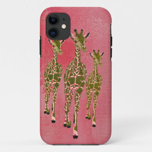 Coque iphone rose vintage rose et d'olive de