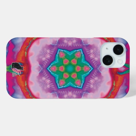 Coque iphone Rosette Kaleidoscope (Verso (horizontal))
