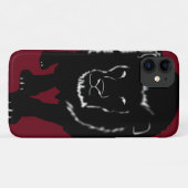 Coque iphone rouge avec Lion - Choisir les couleur (Dos (Horizontal))