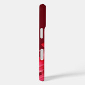 Coque iphone rouge chrysanthème personnalisé (Verso / Droite)