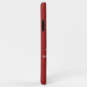 Coque iphone rouge Crystal Snowflakes (Dos/Droite)