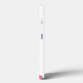 Coque iphone rouge de chandail de vacances/hiver (Verso / Gauche)