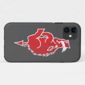 Coque iphone rouge de porc (Dos (Horizontal))