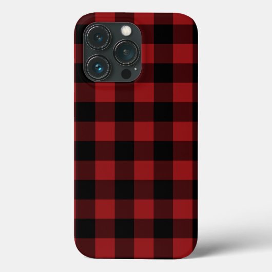 Coque iphone rouge et noir de contrôle de la carte (Verso)