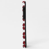 Coque iphone Rouge Ruby Gemstone Initial Monogramm (Dos/Gauche)