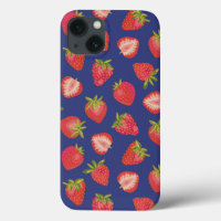 Coque iphone Royal Blue Strawberry