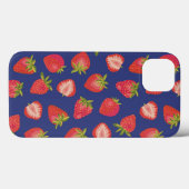 Coque iphone Royal Blue Strawberry (Verso (horizontal))