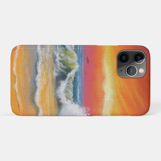 Coque iphone Sea Sunset Abstrait (Dos (Horizontal))