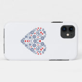 Coque iphone slovaque du Motif folklorique (Dos (Horizontal))