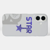 COQUE IPHONE STAR Trend Abstrait Lavender Violet (Verso (horizontal))
