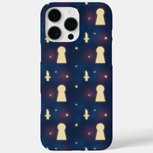 Coque iphone Starry Night Knife Keyhole Motif