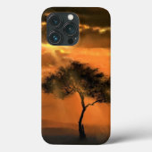 Coque iphone Sunrise Tree Sunbeams (Verso)