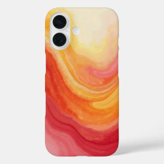 Coque iphone Sunset Swirl - Jaune, Rouge et Orange