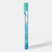 Coque iphone surf abstrait vert bleu (Verso / Gauche)