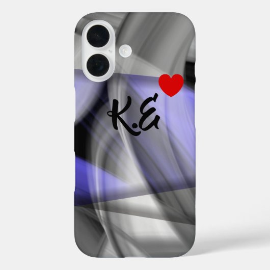 Coque iPhone tendance abstrait lavande violet (Verso)