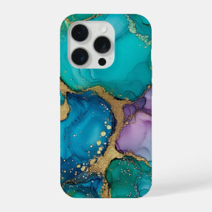 Coque iphone tendance chic Turquoise à rouleaux