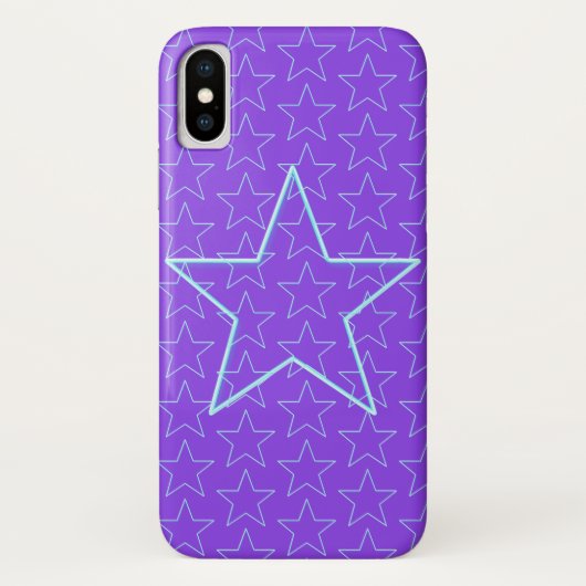 Coque iphone tendance violet étoile modifiable vio (Dos)