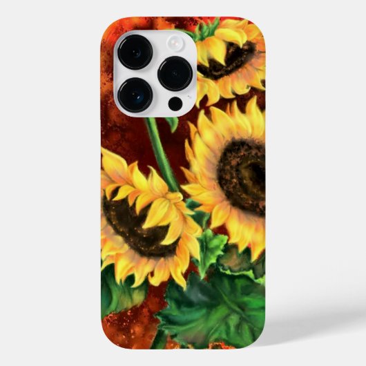 Coque iphone tournesol (Verso)