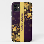 coque iphone triangle or motif (Dos)