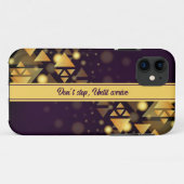 coque iphone triangle or motif (Dos (Horizontal))